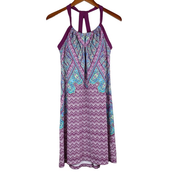 Prana Dresses & Skirts - Prana Quinn Samba Grapevine Dress Activewear Comfort Purple L